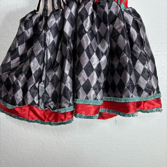 Spirit Halloween Carnival Cuties Clown Toddler Costume Dress 3T-4T Black Red - Picture 7 of 10